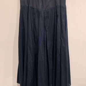 Black midi skirt.